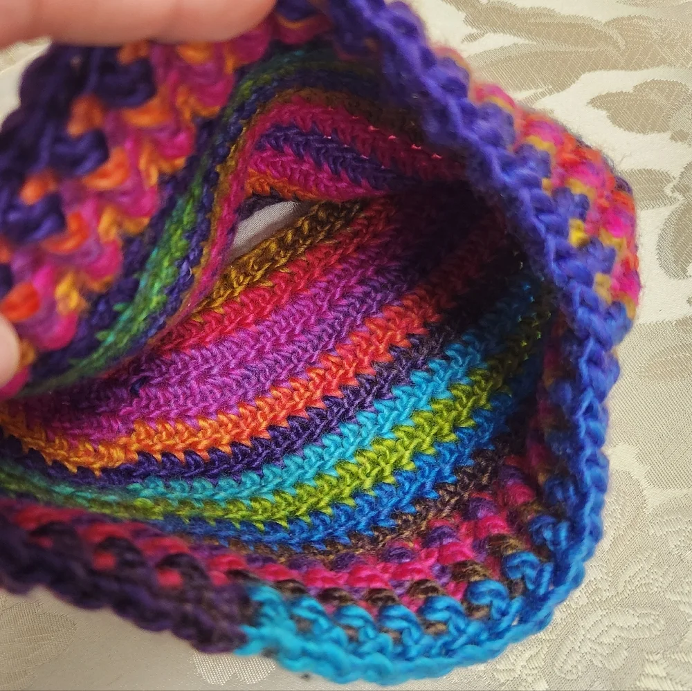 Handmade Crochet Messy Bun Beanie Hat for Ponytail